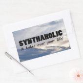 Sticker rectangulaire à vie synthaholique (Enveloppe)
