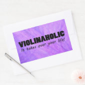 Sticker rectangulaire à vie violinaholique (Enveloppe)