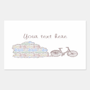 Sticker Rectangulaire Aarhus de recyclage,