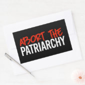 Sticker Rectangulaire Abandonner le patriarcat (Enveloppe)