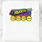 Sticker Rectangulaire Abarth Sticket d'échappement (Sac)