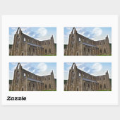 Sticker Rectangulaire Abbaye de Tintern, Monastère cistercien, Pays de G (Feuille)
