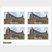 Sticker Rectangulaire Abbaye de Tintern, Monastère cistercien, Pays de G (Feuille)