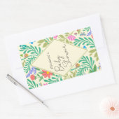 Sticker Rectangulaire Abeille de miel, coccinelle, papillon, libellule & (Enveloppe)