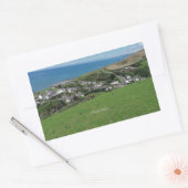 Sticker Rectangulaire Aberath, village du Pays de Galles, (Enveloppe)