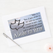 Sticker Rectangulaire Abide en Lui (Enveloppe)
