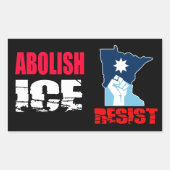 Sticker Rectangulaire Abolish ICE (Devant)