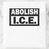 Sticker Rectangulaire Abolish ICE (Sac)