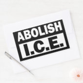 Sticker Rectangulaire Abolish ICE (Enveloppe)