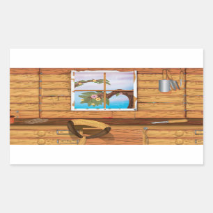 Sticker Rectangulaire Abri de jardin