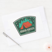 Sticker Rectangulaire Absaroka - Beartooth Wilderness Montana Camping (Enveloppe)