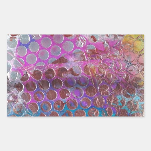 Sticker Rectangulaire Abstrait (Devant)