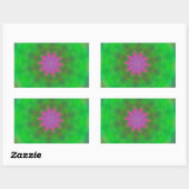 Sticker Rectangulaire Abstrait (Feuille)