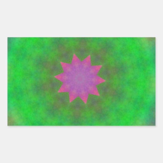 Sticker Rectangulaire Abstrait (Devant)