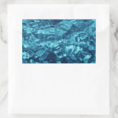 Sticker Rectangulaire Abstrait bleu (Sac)