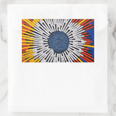 Sticker Rectangulaire Abstrait dans la bande : démarrage (Sac)