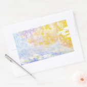 Sticker Rectangulaire abstrait, nénuphars de Monet 7 (Enveloppe)
