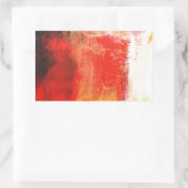 Sticker Rectangulaire Abstrait rouge créatif (Sac)
