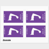 Sticker Rectangulaire Accélérer l'action Journée internationale de la fe (Feuille)