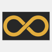 Sticker Rectangulaire Acceptation de l'autisme Infinité (Devant)