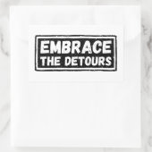 Sticker Rectangulaire Acceptez La Citation Inspirationnelle Detours (Sac)