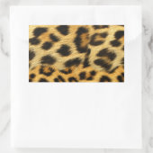 Sticker Rectangulaire Accessoires d'impression de fourrure léopard réali (Sac)