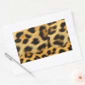 Sticker Rectangulaire Accessoires d'impression de fourrure léopard réali (Enveloppe)