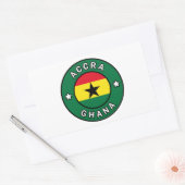 Sticker Rectangulaire Accra Ghana (Enveloppe)