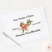 Sticker Rectangulaire Accueil Pêche à la canne Marmalade Votre nom Étiqu (Enveloppe)