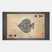 Sticker Rectangulaire Ace of spades (Devant)
