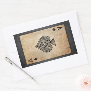 Sticker Rectangulaire Ace of spades