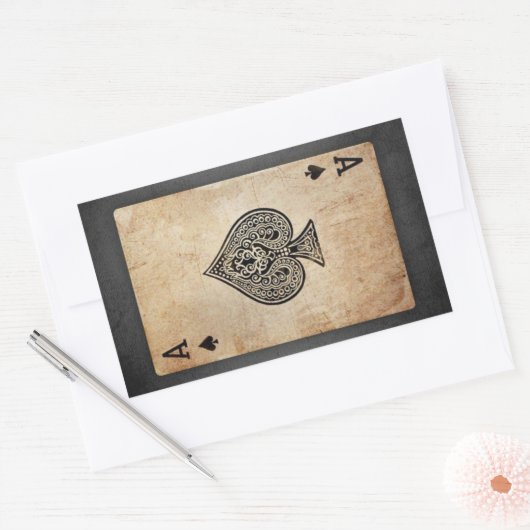 Sticker Rectangulaire Ace of spades (Enveloppe)