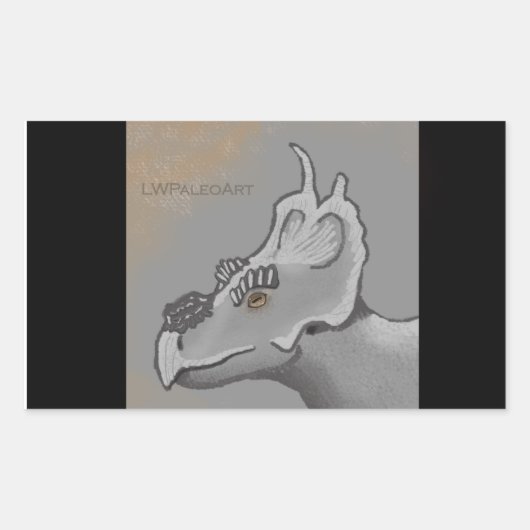 Sticker Rectangulaire Achelousaurus (Devant)