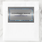 Sticker Rectangulaire Acier gris argenté en acier inoxydable Look Accent (Sac)