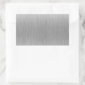 Sticker Rectangulaire Acier inoxydable d'aluminium brossé Texté (Sac)