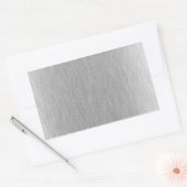 Sticker Rectangulaire Acier inoxydable texturé (Enveloppe)