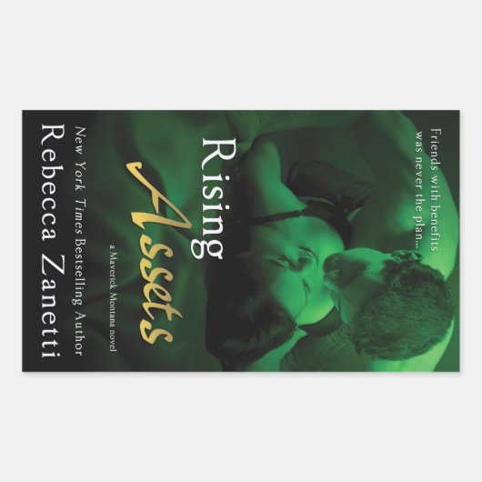 Sticker Rectangulaire Actifs en hausse par Rebecca Zanetti (Devant)