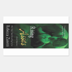 Sticker Rectangulaire Actifs en hausse par Rebecca Zanetti