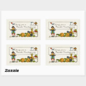 Sticker Rectangulaire Action de grâces pacifique (Feuille)