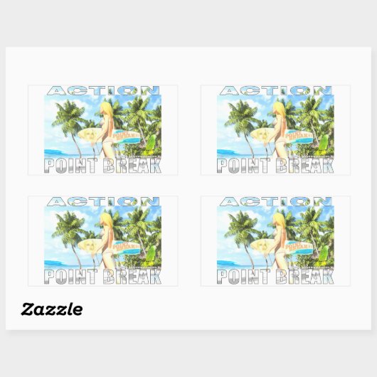 Sticker Rectangulaire Action - Point Break 01 (Feuille)