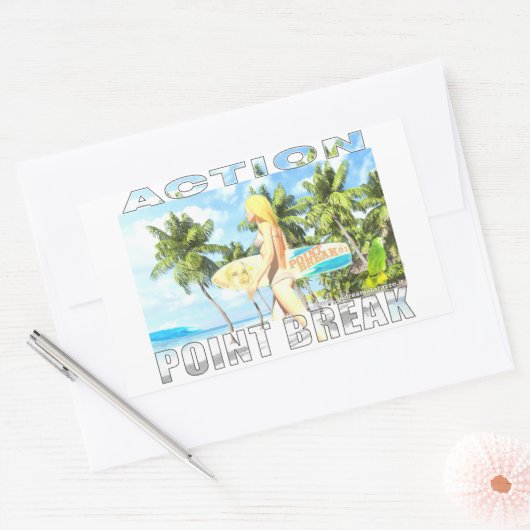 Sticker Rectangulaire Action - Point Break 01 (Enveloppe)
