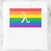 Sticker Rectangulaire Activisme gay pride (Sac)