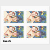 Sticker Rectangulaire ADAM & EVE PILGRIMS THANKSGIVING SHEET Rec (Feuille)