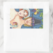 Sticker Rectangulaire ADAM & EVE PILGRIMS THANKSGIVING SHEET Rec (Sac)