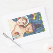Sticker Rectangulaire ADAM & EVE PILGRIMS THANKSGIVING SHEET Rec (Enveloppe)