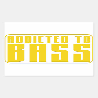 Sticker Rectangulaire Addicité à la basse