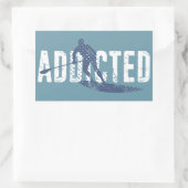 Sticker Rectangulaire Addicité À Se Tenir À Pagayer (Sac)