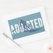 Sticker Rectangulaire Addicité À Se Tenir À Pagayer (Enveloppe)