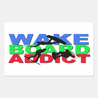 Sticker Rectangulaire Addictionnaire Wakeboard