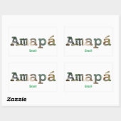 Sticker Rectangulaire Adesivo Amapá (Feuille)